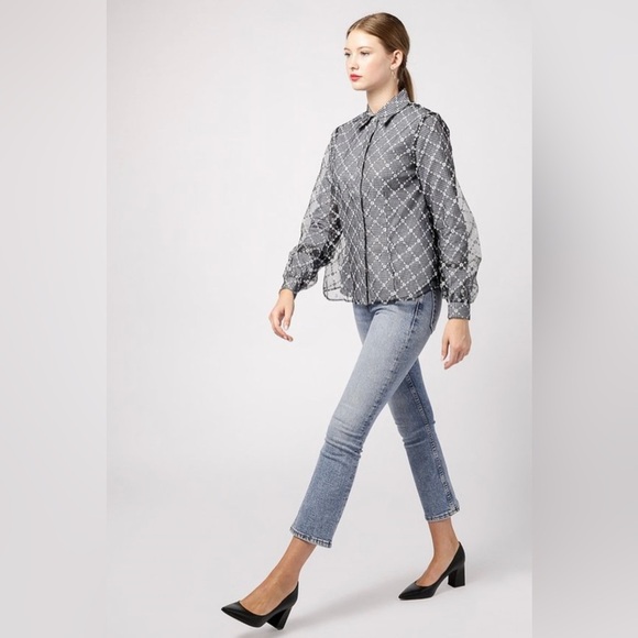 Sandy Liang Toney Top in Sailor Mercury - Picture 8 of 16